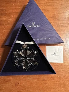 Neu im Karton Swarovski große jährliche Schneeflocke/Stern Ornament 2018 - Bild 1 von 5