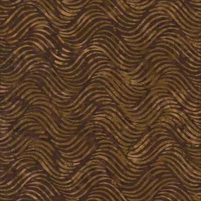 QE8: Charm - Waves - 457Q-5 Chocolate - Batik - Image 1 of 2