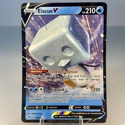 Eiscue V 055/192 Ultra Rare SWSH02: Rebel Clash Pokemon TCG Near Mint - Image 1 of 2