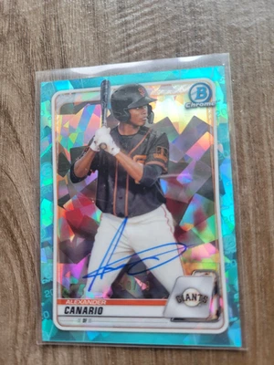 Alexander Canario Signed 2020 Bowman Draft Baseball Card BD-12 Pirates 18/20 - Image 1 of 2