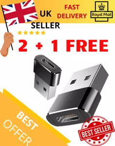 USB type C Female to USB A Male Adapter Converter Charger connector plug C UBS A - Picture 1 of 7
