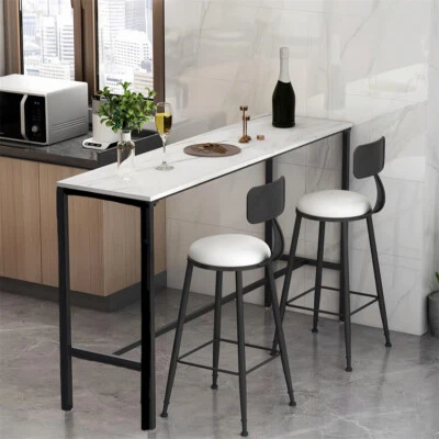 Luxury Bar Table Reinforce Painted Steel Antirust for Pub Living Room Restaurant - Image 1 of 4