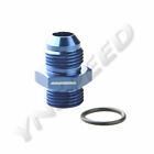 8An 8An Male Flare To -8An An8 Straight Cut O-Ring Fitting Adapter Aluminum Blue