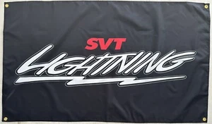 FORD SVT LIGHTNING TRUCK 3x5ft FLAG BANNER DRAPEAU MAN CAVE GARAGE DECOR F150 - Imagen 1 de 1