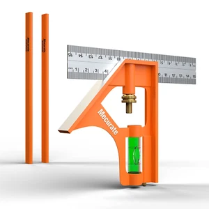 Escuadra combinada de 6", 6 pulgadas, 150 mm, acero inoxidable - Imagen 1 de 12