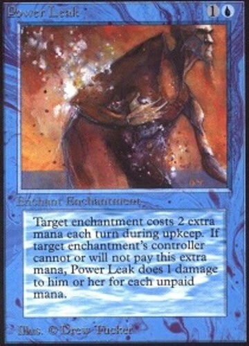 Power Leak ~ Moderately Played Unlimited MTG Magic UltimateMTG Blue Card - Image 1 of 1
