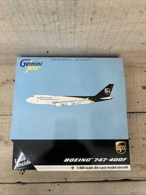 1:400 GeminiJets UPS BOEING 747-400F avión de pasajeros modelo de avión fundido a presión Foto 1 de 4
