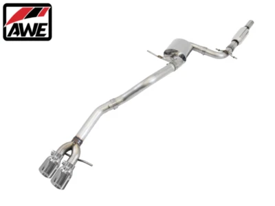 AWE Track Edition Catback Exhaust w/ Chrome Tips For 05-14 Volkswagen Jetta 2.5L - Image 1 of 3