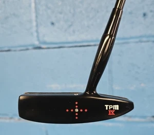 CUSTOM BLACK SPALDING T.P.M. IX TOURING PRO MODEL PUTTER BLACK SHAFT NEW GRIP 35 - Picture 1 of 6