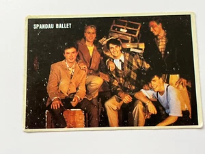 Calendario bolsillo tarjeta vintage 1985/86 Spandau ballet cantante grupo musical #4019 - Imagen 1 de 3