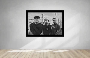 Blink 182-Digital Oil Painting Remastered-Pastel-Black and White-3008 - Picture 1 of 4