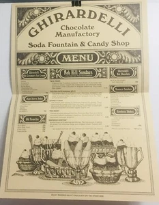 Ghirardelli Schokoladenmanufaktur Soda Fountain & Candy Shop Menü San Francisco - Bild 1 von 4