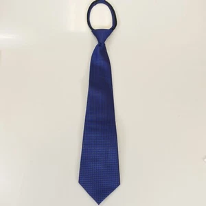 Grenadine Neck Tie Boys Solid Navy Suit Minimalist Dress Narrow LEGAL LIMIT - Picture 1 of 11