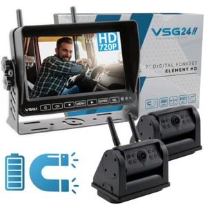 7" ELEMENT-HD Wireless Rear View Camera with 2 Battery Magnetic Cameras - Picture 1 of 7