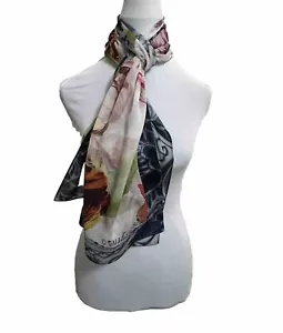 NEW Madame Blue Designed in Amsterdam - Long Dutch Tulips Scarf - Picture 1 of 8