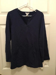 NUEVO CON ETIQUETAS Nautica Mujer Azul Marino Polar Pullover Chaqueta Sudadera Mediana - Imagen 1 de 2
