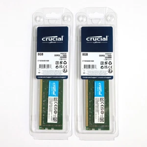 Crucial 8GB 1600MHz DDR3L UDIMM 240-Pin RAM Desktop CL11 1.35V 2Rx8 LOT Memory - Picture 1 of 15