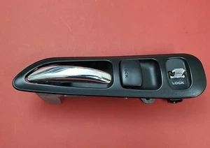 97-99 ACURA CL LEFT DRIVER SIDE INTERIOR DOOR HANDLE ASSEMBLY UNIT BLACK OEM - Picture 1 of 7