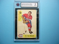 1958/59 PARKHURST NHL HOCKEY CARD #28 MAURICE RICHARD KSA 2 GD 58/59 PARKIE