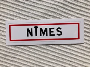 NÎMES Autoaufkleber wie Ortsschilder Panneaux Ville Sticker Frankreich - Bild 1 von 2