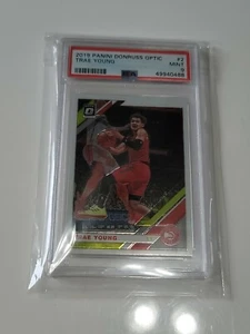 PSA 9 Mint - TRAE YOUNG - 2019-20 Panini Donruss Optic #2 - Atlanta Hawks - Picture 1 of 6
