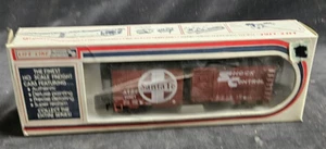 HO Scale Life-Like Train #8565 Box Car Santa Fe Brown - Picture 1 of 13