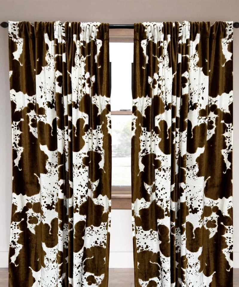 Southwestern Cowhide Drapes Set - Image 1 of 1