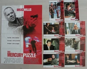 Q429 Kinoplakat + 8x Aushangfotos DAS MERCURY PUZZLE Bruce Willis Alec Baldwin - Picture 1 of 5