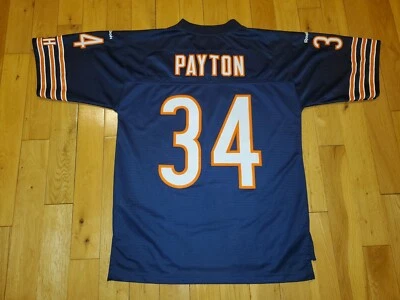 Camiseta Masculina Vintage Reebok Walter Payton Chicago Bears Costurada Throwback Team NFL M - Imagem 1 de 4