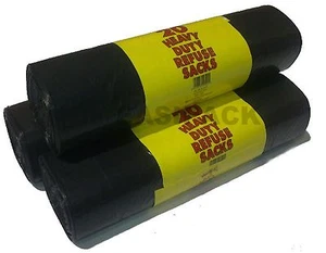 20 un. (1 rollo) bolsas de basura negras - (20 en rollo) (RM20) - Imagen 1 de 1