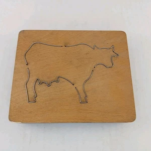 Cow Farm Animal Ellison Educational Equipment Accucut Wood Dies 6"x5"  - Picture 1 of 3