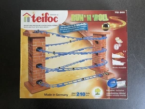 NEW Teifoc Run'N'Roll Marble Run Real Brick & Mortar Building Construction Toy - Picture 1 of 7