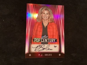 LEAF POP CENTURY P.J. SOLES AUTOGRAPHED CARD - Picture 1 of 2