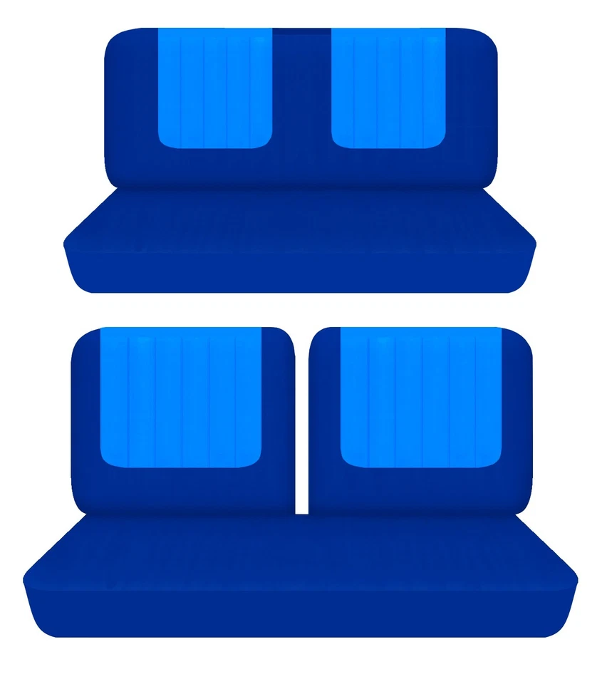 Se adapta a Buick Super 1956 2 puertas techo rígido cubreasientos de banco delantero 50-50 superior y trasero Foto 1 de 1