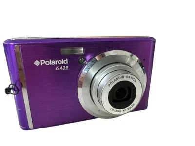 PURPLE POLAROID IS426 DIGITAL CAMERA 4X ZOOM 16.0MP WORKING - Image 1 of 4
