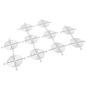 10 Stück Computergehäuse Lüfter Fingerschutz Metall Grillschutz 12cmx12cm - Afbeelding 1 van 7