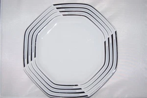 Speiseteller 25 cm Palladio Veneto grau schwarz Schirnding - Bild 1 von 1