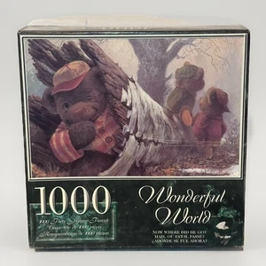 Wonderful World 1000 Piece Jigsaw Puzzle "Now where did he go?” Sure-Lox Pieces - Picture 1 of 4