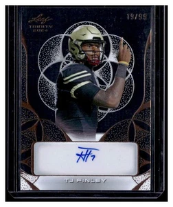Autógrafo transparente Leaf Trinity 2024 #CATJF TJ Finley automático Hilltoppers/99  - Imagen 1 de 2