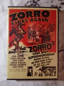 Zorro Rides Again (DVD, 1937) Cheezy Flicks Helen Christian, Reed Howes - Picture 1 of 2