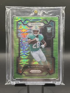 2023 Panini Prizm De’Von Achane Green Prizm Rookie RC #365 Dolphins 🔥 - Picture 1 of 2