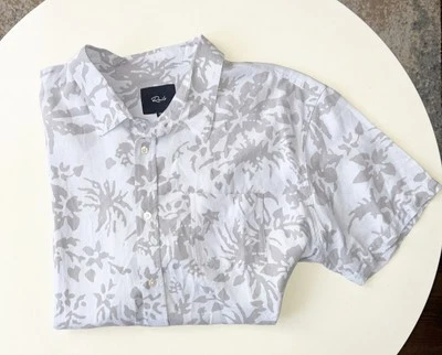 Rails Linen Blend Floral Short Sleeve Button Down Shirt Size XXL - Image 1 of 4