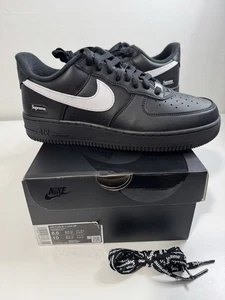 Nike Air Force 1 Low Supreme Black White 2025 Men’s Size 8.5 CU9225-002 NEW - Picture 1 of 8