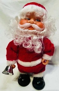 Campanella vintage musicale da passeggio Babbo Natale giocattolo animato passeggiate anelli con 3 canzoni - Foto 1 di 13