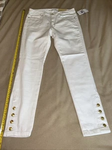 Michael Kors Izzy Jeans White Size 6 - Picture 1 of 8
