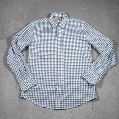 Camisa de algodón con botones Relwen para hombre M blanca azul a cuadros HUCKBERRY Foto 1 de 4