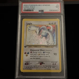 2000 Pokemon Lugia-Halo [1st Edition] #9/111 PSA 7 Neo Genesis - Picture 1 of 21