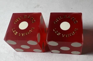 The Orleans Hotel and Casino gebrauchte Spielwürfel Las Vegas (rot - mattiert) 260/268 - Bild 1 von 3
