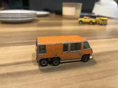 Vintage Hot Wheels GMC Motor Home 1976 Palm Beach Orange Blackwall Hong Kong - Image 1 of 4