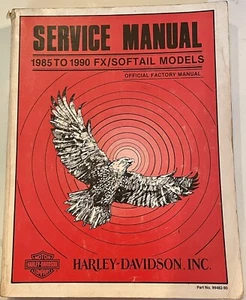 99482-90 1985-1990 FX/SOFTAIL HARLEY-DAVIDSON SERVICE MANUAL OEM - Picture 1 of 2